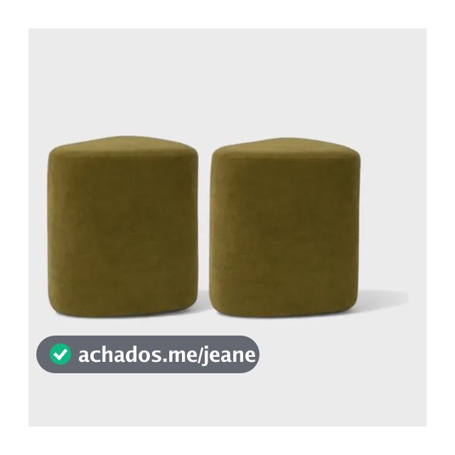 Kit 02 Puff Organico Trevi Boucle Moderno Banco Decorativo