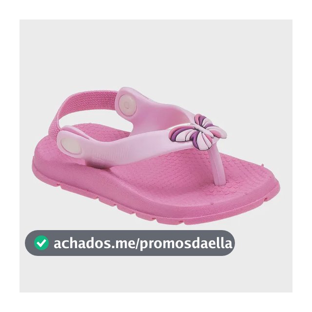 Chinelinho Bebe Chinelo Menina Borboleta Primeiros Passos