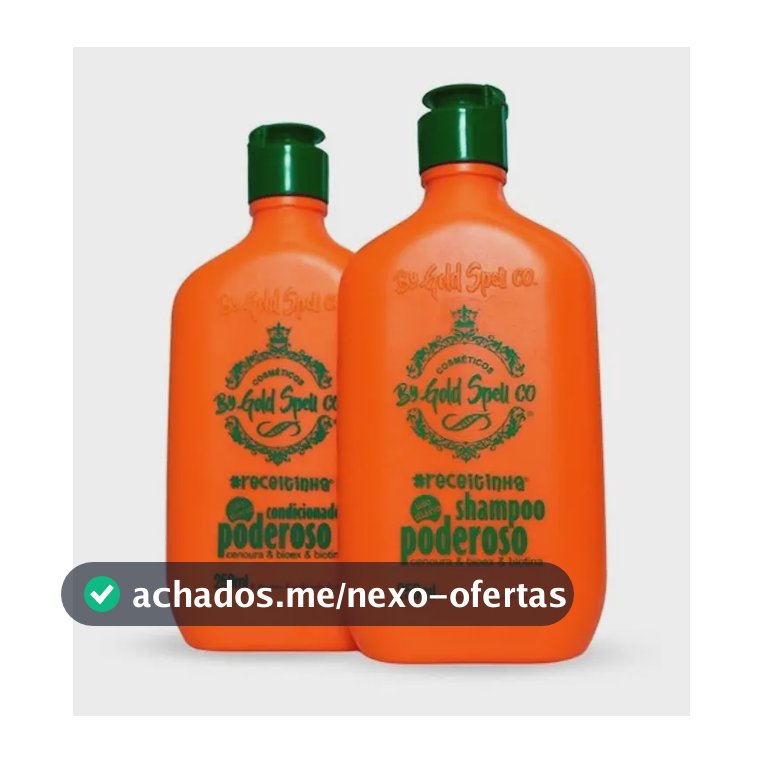 Shampoo + Condicionador Poderoso Gold Spell- Anúncio Oficial
