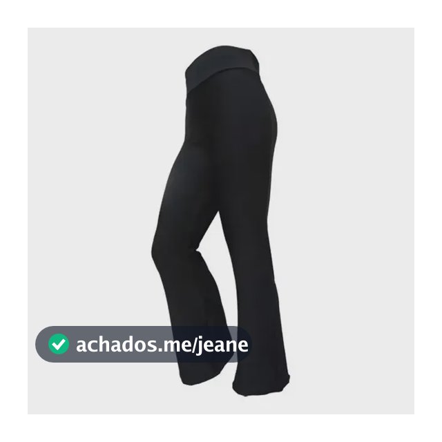 Plus Size Calça Flare Bailarina Suplex Cintura Alta 48 A 66
