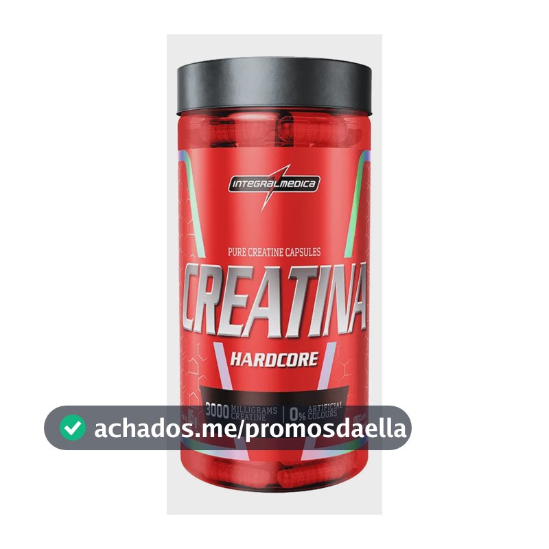Creatina Integralmédica Hardcore em cápsula Sem sabor x 105g de 120 un