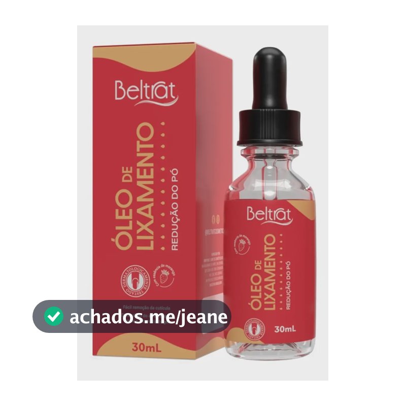 Óleo De Lixamento De Unhas 30ml Beltrat Cor Morango