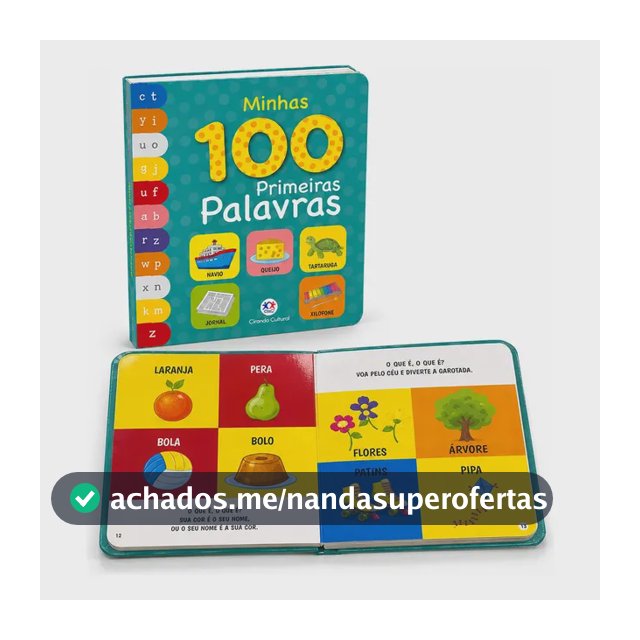 Livro Infantil Para Bebê Fisher-price Minhas Primeiras 100 Palavras Capa Dura Original