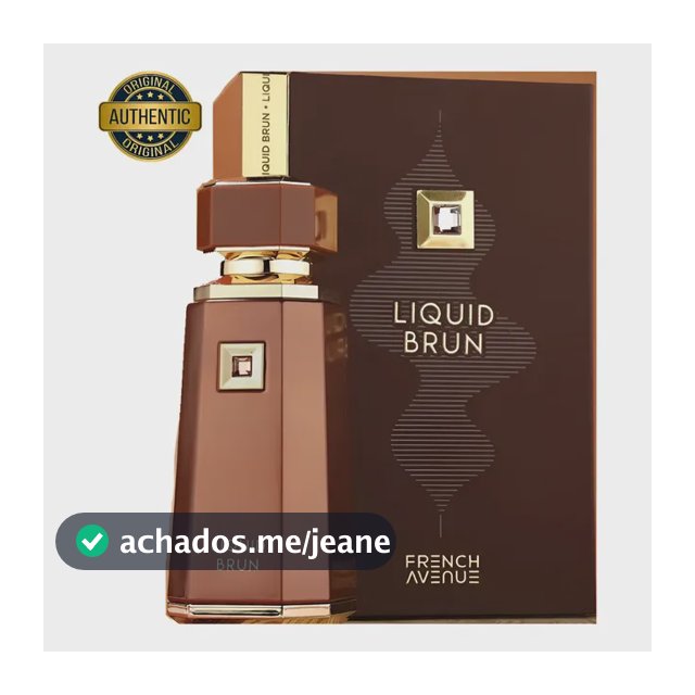 Perfume Árabe Liquid Brun French Avenue Eau De Parfum 100ml