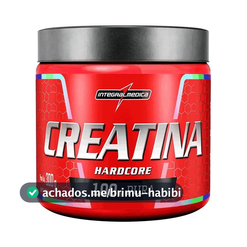 Creatina Integralmédica Monohidratada Hardcore em pó Sem sabor x 300g