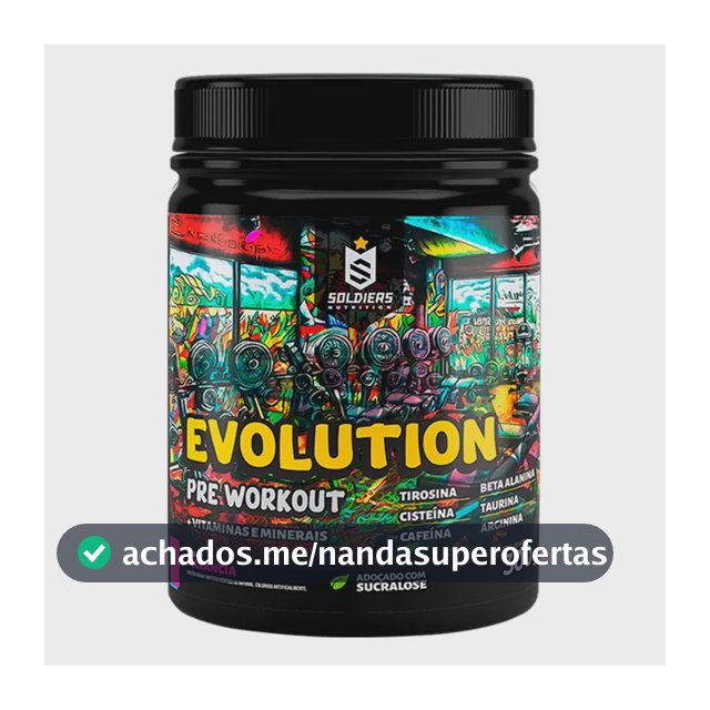Suplemento Soldiers Nutrition Evolution en pó sabor melancia x 300g