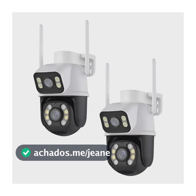 Kit 2 Câmera Wifi Externa A28 App Icsee Dupla Visão 3mp Prova Dágua Cor Branco Estary Shop