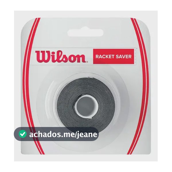 Fita Protetora para Raquete de Tênis Wilson, Preta