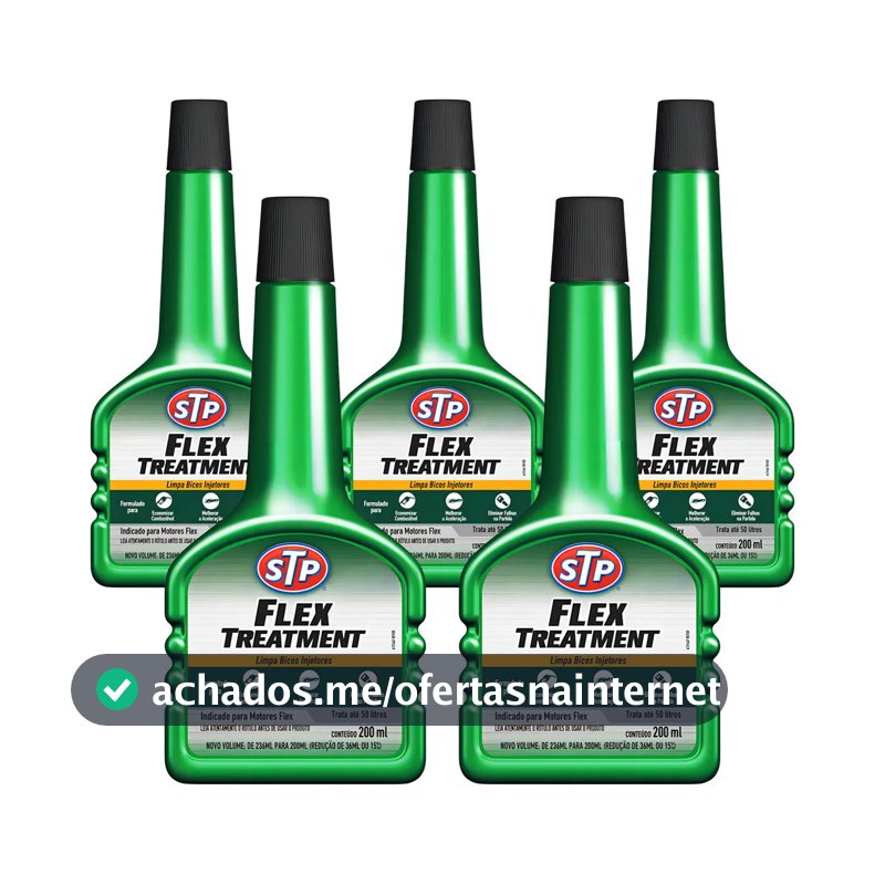 5 Aditivo Stp Flex Treatment - Combustível Alcool E Gasolina Cor Verde
