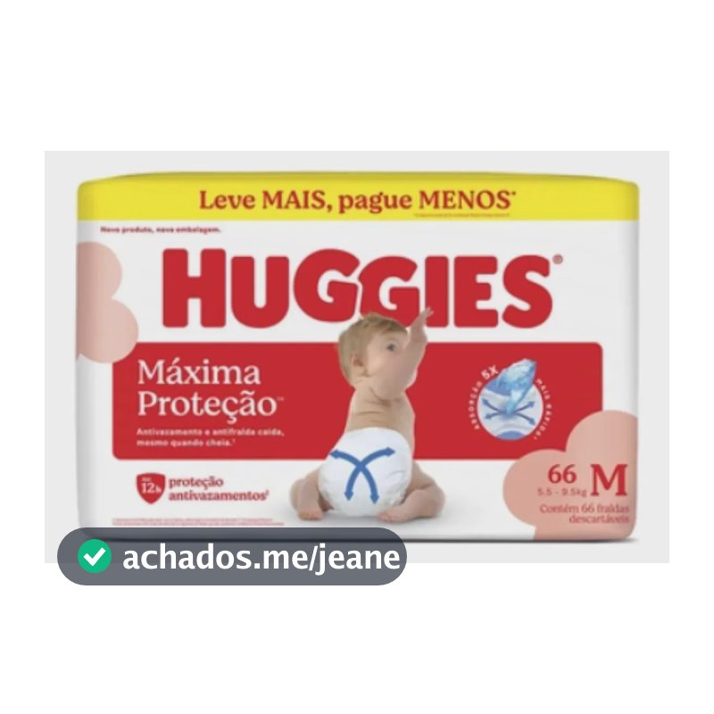 Fralda Huggies Supreme Care M C/ 66 Unidades Gênero Sem Gênero Tamanho Médio (m)