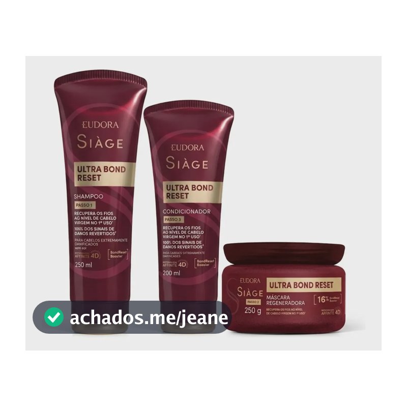 Combo Siàge Ultra Bond Reset (3 Itens)