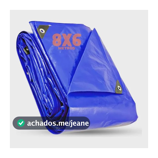 Lona Azul Multiuso Camping Piscina Cobertura Telhado 8x6