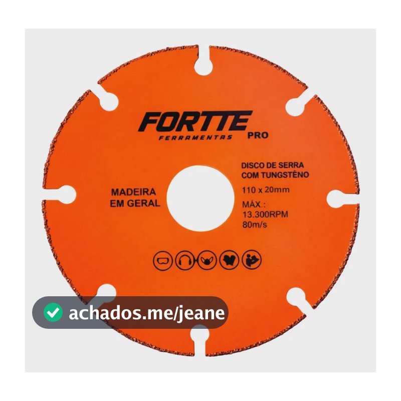 Disco Madeira Liga Tungstenio Serra Mármore P/ Makita Bosch
