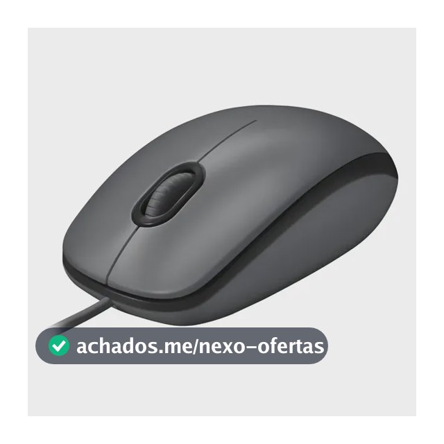 Mouse Logitech M90 Usb 1000dpi Ambidestro Cor Preto