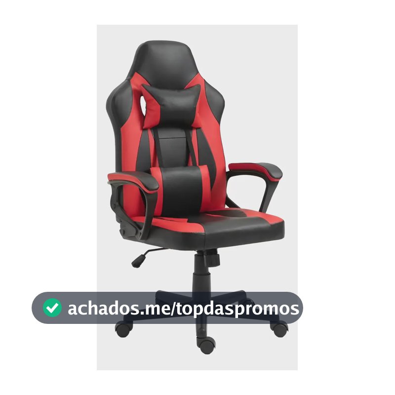 Cadeira Gamer Otello 100 Preto E Vermelho Material Do Estofamento Couro Sintético