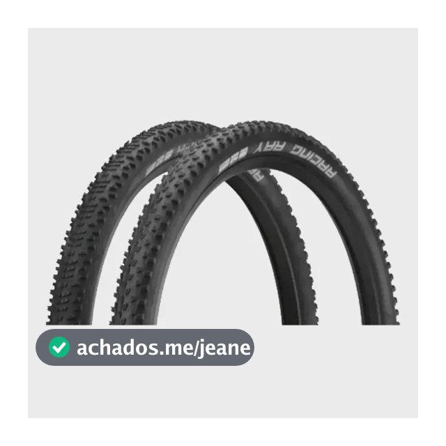 Par Pneu Schwalbe Racing Ralph E Racing Ray 29x2.25 Tubeless Cor Preto