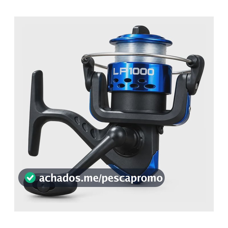 Molinete Albatroz Lp1000 5.2:1 Grafite Direita/esquerda Azul Direito/esquerdo