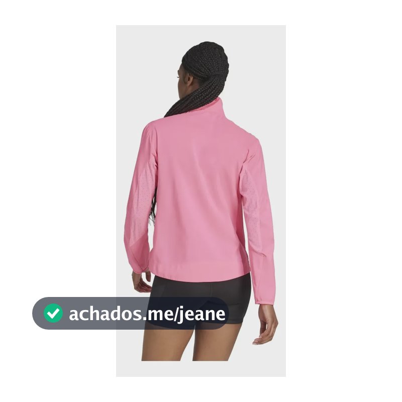 Jaqueta adidas Feminino Corrida Adizero Essentials Jf3501 Rosa M Liso