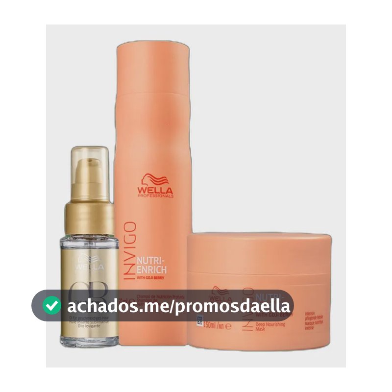 Kit Wella Professionals Invigo Nutri-enrich + Oil Reflection