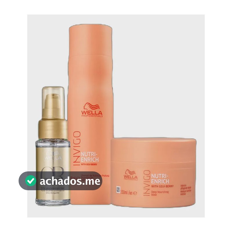 Kit Wella Professionals Invigo Nutri-enrich + Oil Reflection
