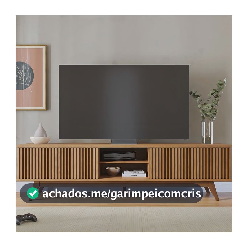 Colibri Rack Bancada Fortaleza 4 Portas TV até 75 Polegadas