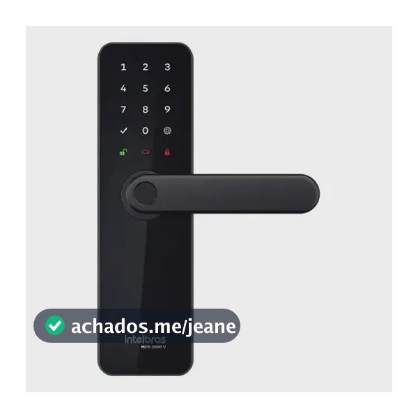 Fechadura Inteligente De Embutir Com Maçaneta Mfr 3000 V Intelbras