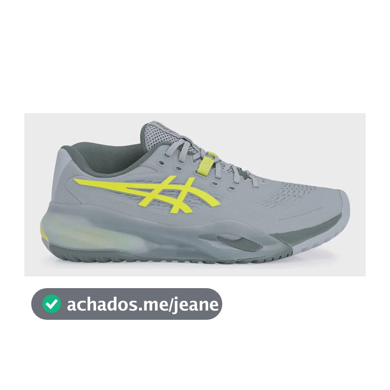 Tênis Asics Gel Resolution X All Court (todos Os Pisos) New Grey Blue Pistachio Liso 46 Br