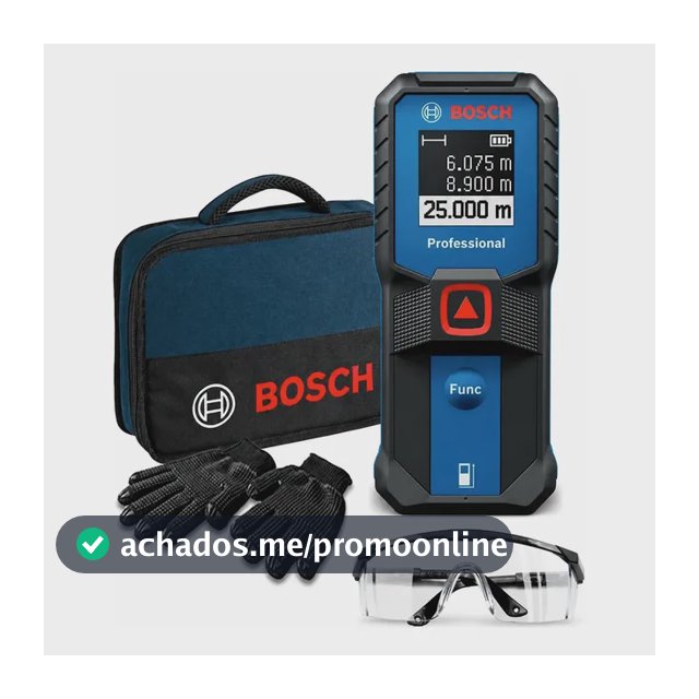 Trena Laser Digital De Alta Precisão Bosch Profissional 25m