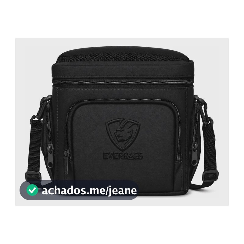 Bolsa Térmica Fitness Master Marmita Preto Preto Lancheira Preto