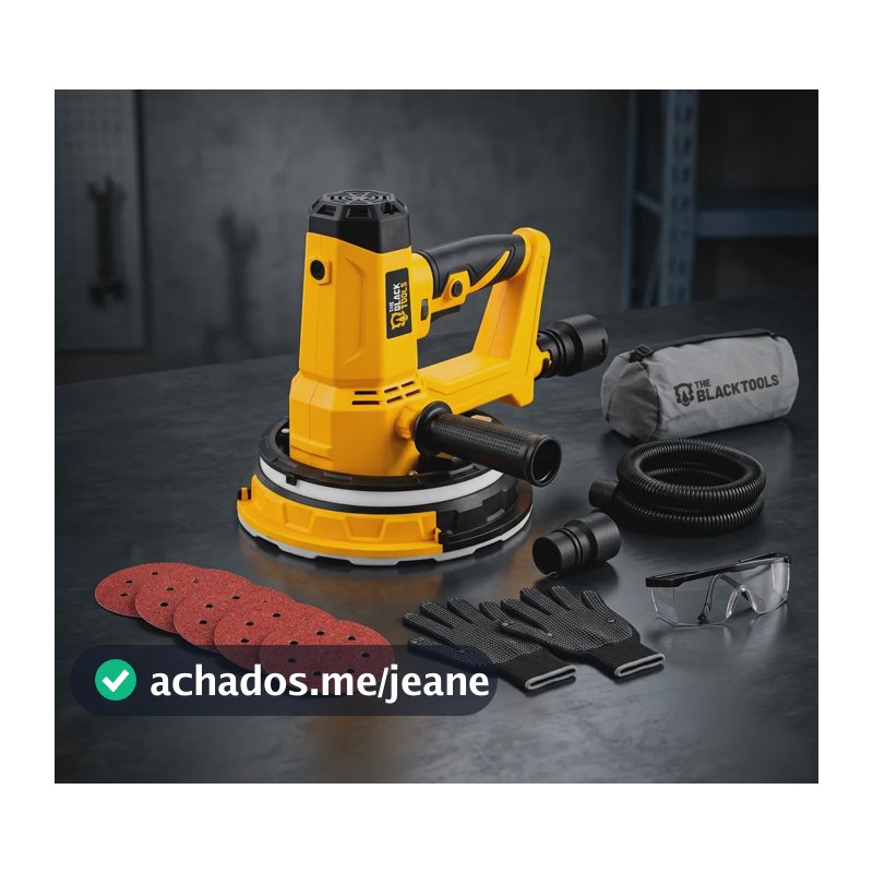 Lixadeira De Parede 710w Com Coletor De Pó 127v + Kit Epi