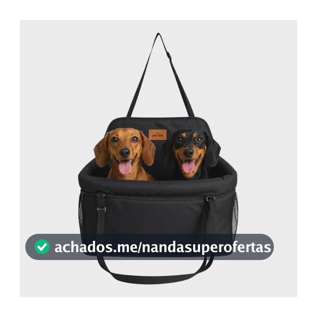 Assento Transporte Adventure Max Para 2 Pets Preto