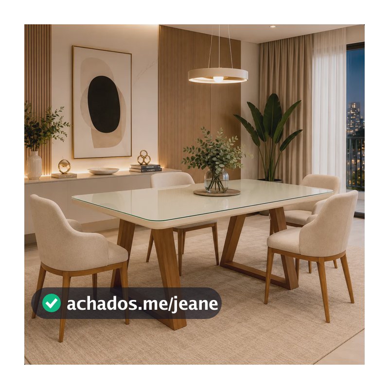 Mesa De Jantar Sala Cozinha Madeira Retangular 120x80 Cm Rt Off White Marrom
