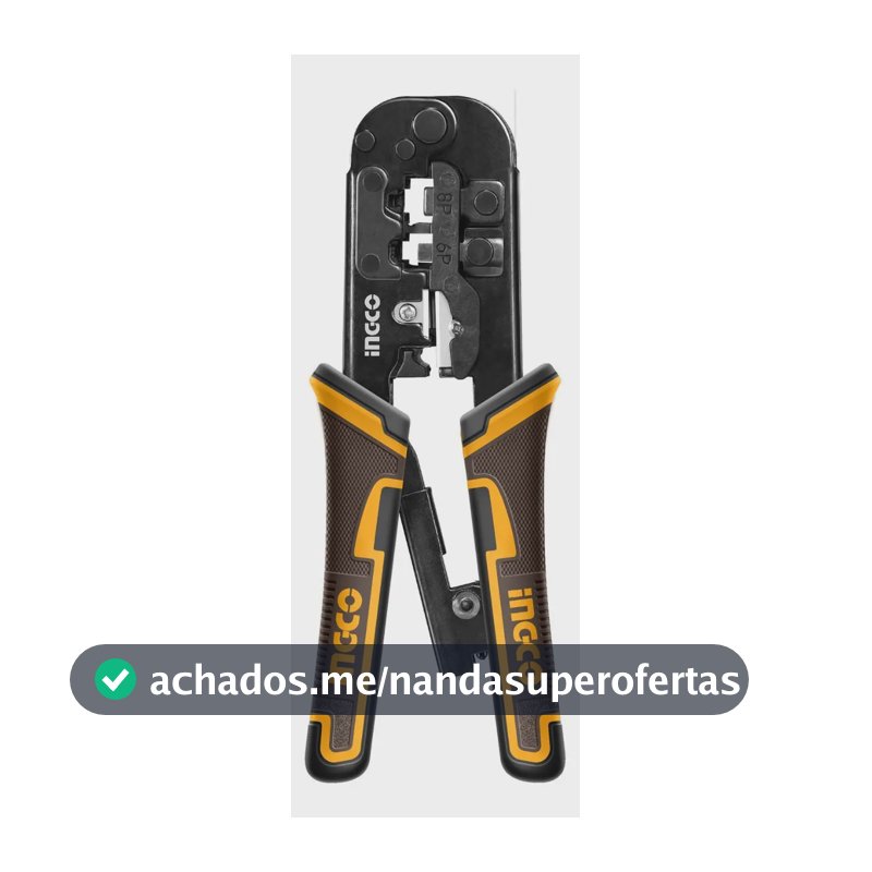 Alicate Crimpar Rj45 Rj11 Rj12 Com Catraca Ingco