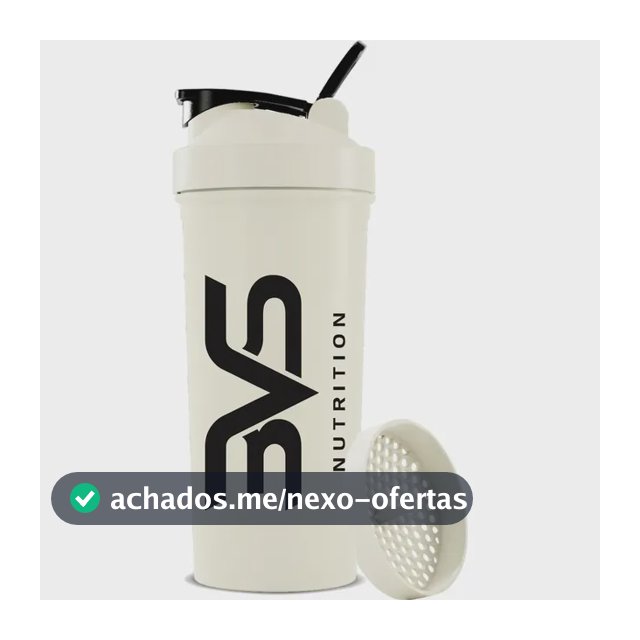 Coqueteleira / Shaker Branca - Academia 600ml - 3vs Nutrition