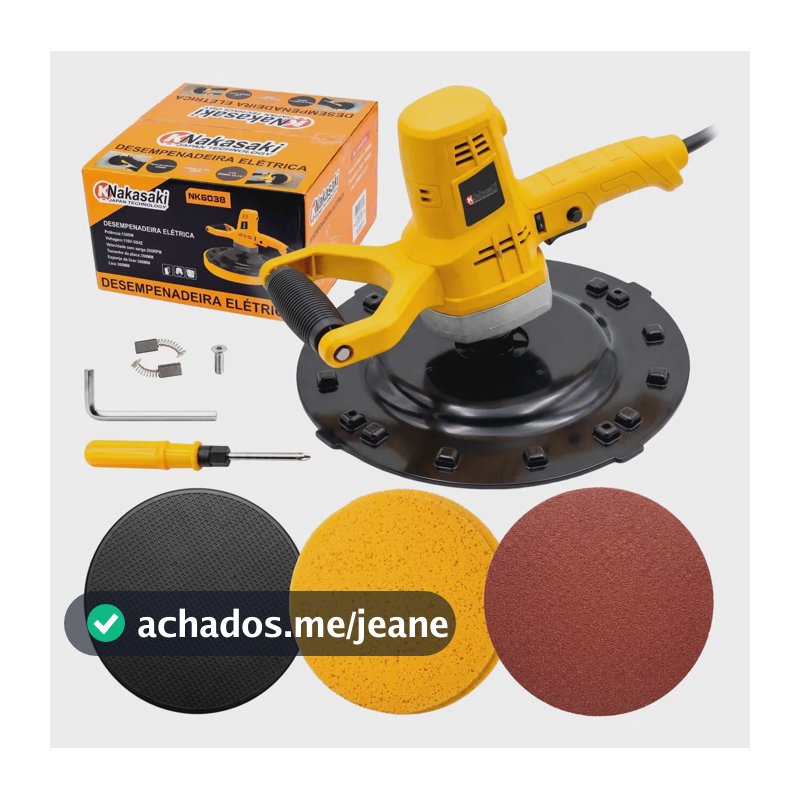 Desempenadeira Profissional Elétrica 1300w Parede E Reboco Desempenadeira 220v