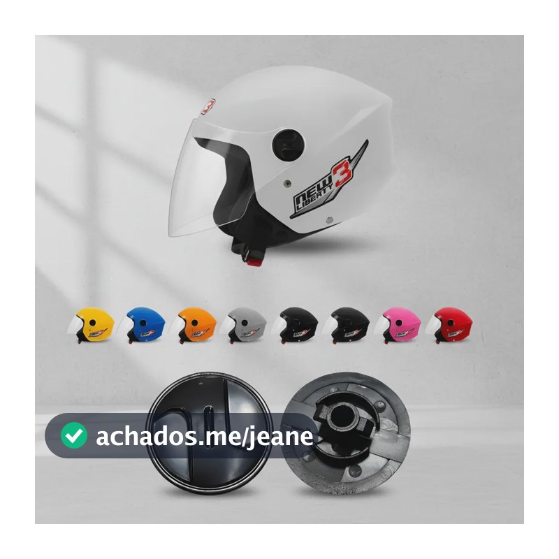 Kit Parafuso Botão Reparo Viseira Capacete New Liberty 3 Nfe Preto