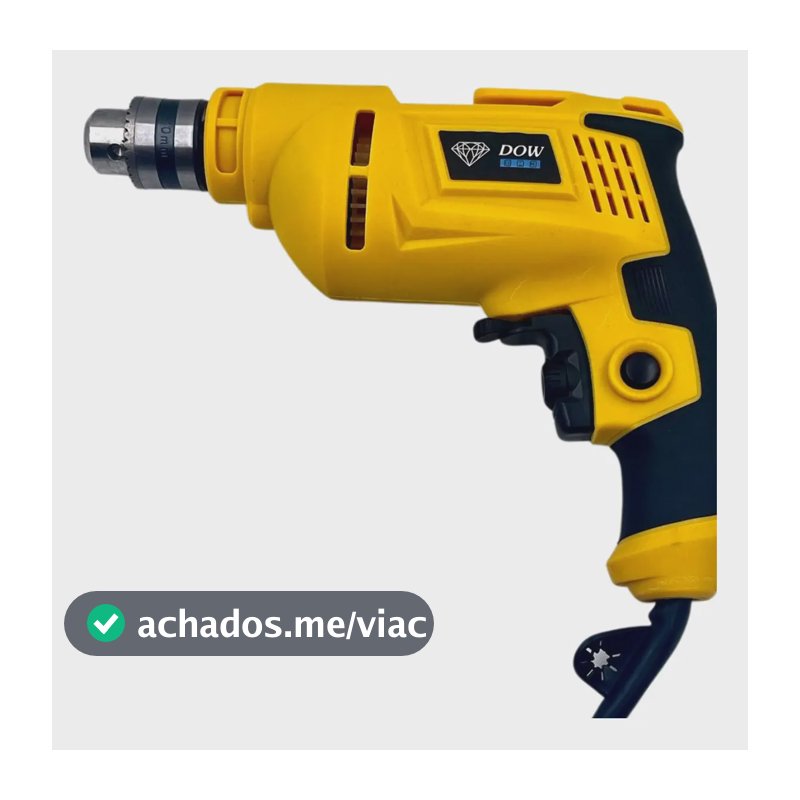 Furadeira E Parafusadeira  850w Mandril Chave 10 Mm 220v Amarelo 220v