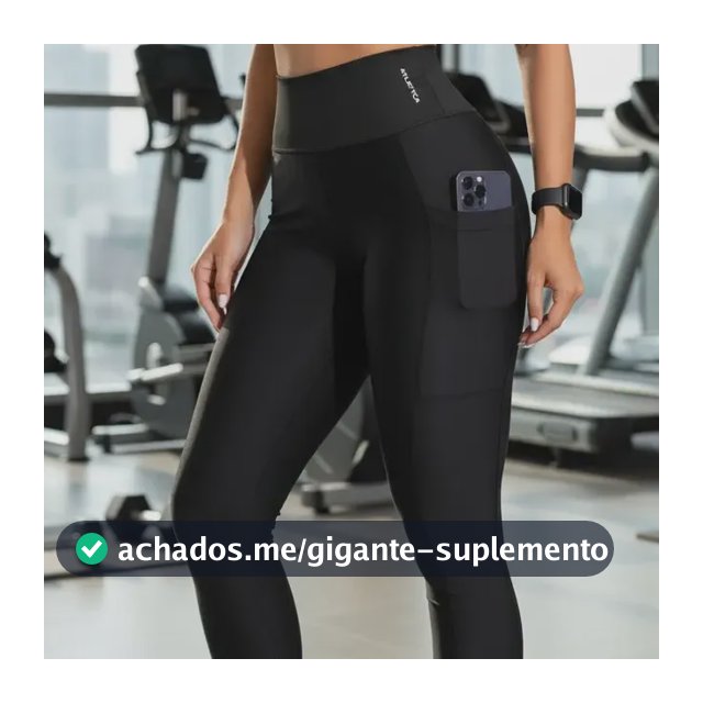 Calça Legging Com Bolsos Laterais Fitness Feminino Atletyca