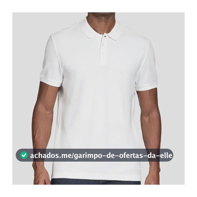 Polo Aramis Manga Curta Algodão Piquet Mescla Básica Branco