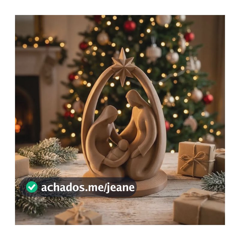 Presépio De Natal Minimalista Sagrada Família