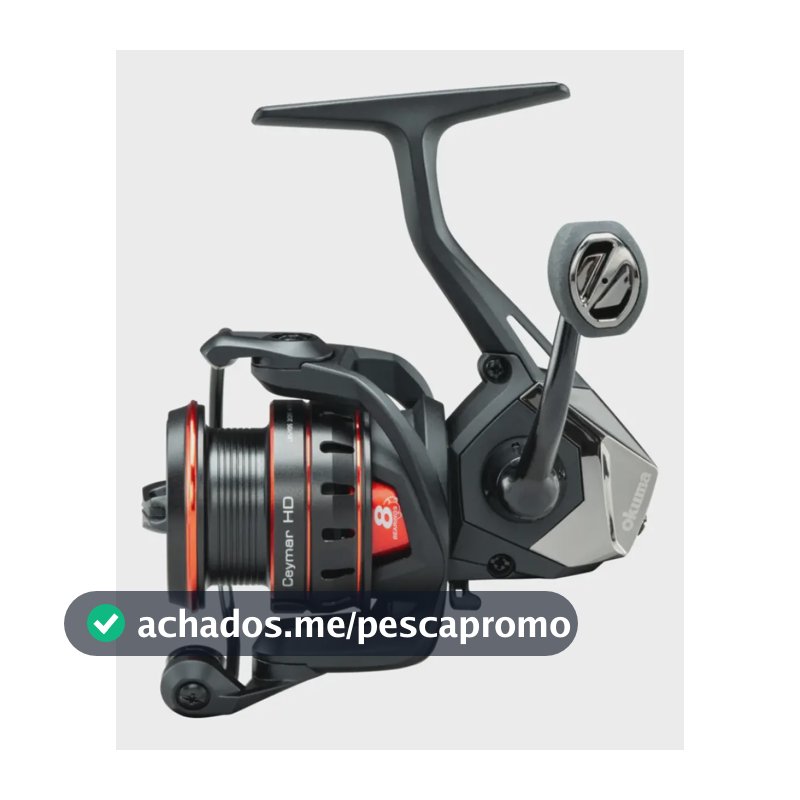 Molinete Okuma Ceymar HD3000 HA 8 Rolamentos Drag 6kg Água Doce/Mar