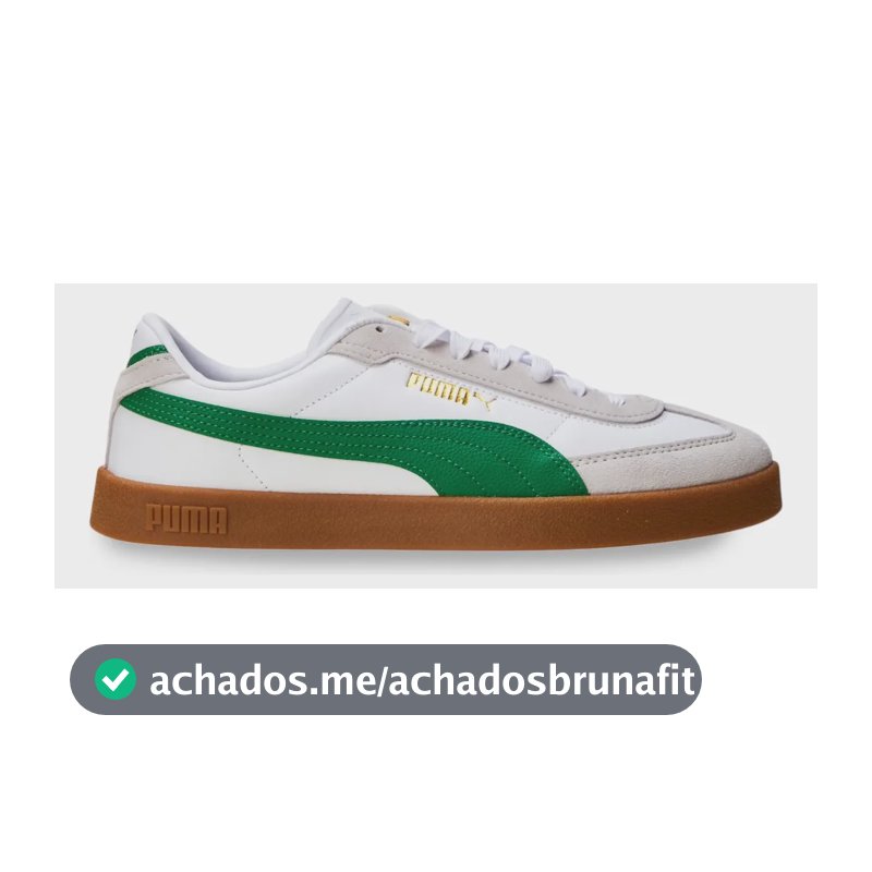 Sem Gênero Tênis Puma Club Ii Era Unissex 397447 Branco/verde Geométrico 41 Br