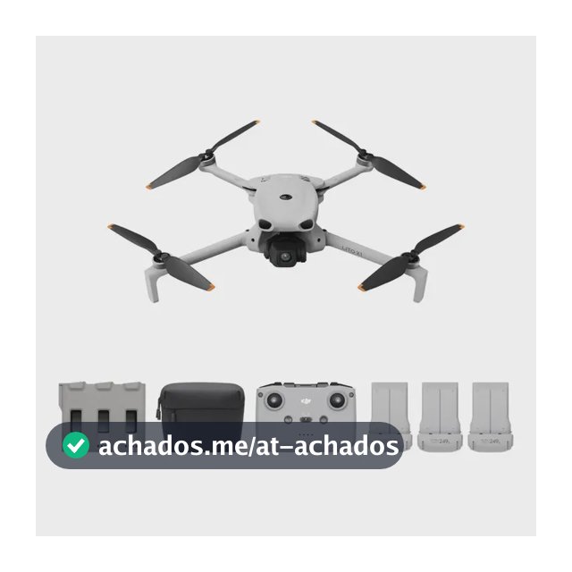 DJI Lito X1 Fly More Combo com DJI RC-N3, Drone com Câmera 4K para Iniciantes, Detecção de Obstáculos, ActiveTrack, Sensor de 1/1,3 Polegadas, Leve para Adultos, Transmissão de Vídeo de 15 km - DJI082