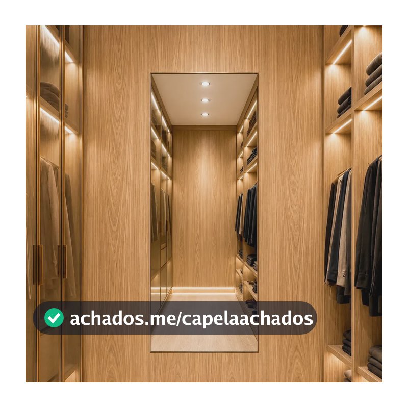 Espelho Florença 90x40cm Corpo Inteiro Grande Moderno Luxo Suporte