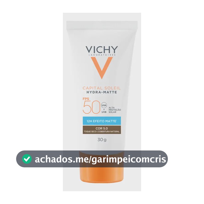Protetor Solar Facial Hydra-matte Fps50 Cor 5.0 30g Vichy