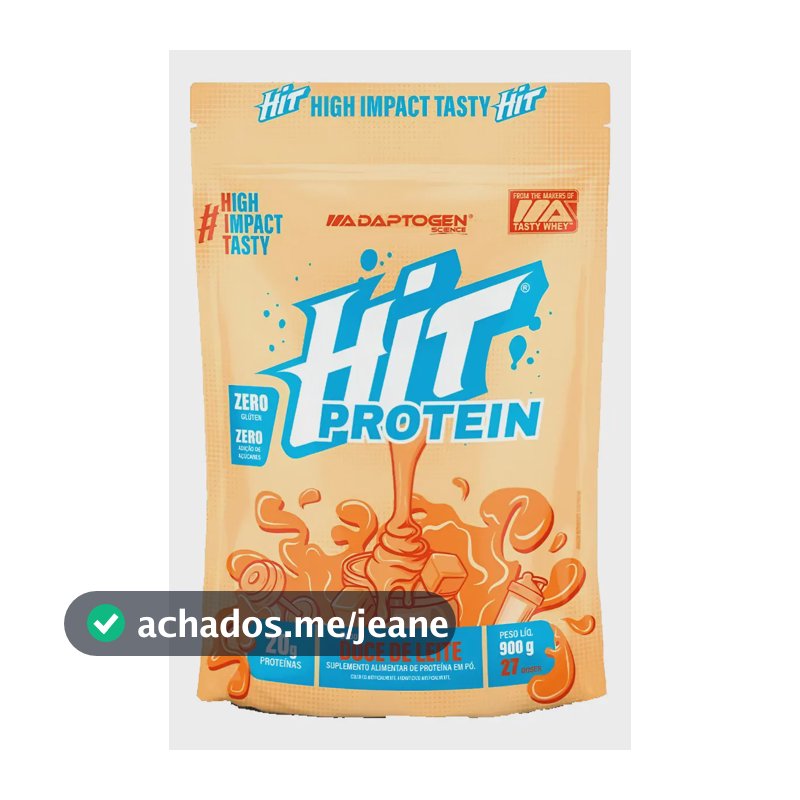 Hit Protein Suplemento Alimentar 900g - Adaptogen Science Sabor Doce De Leite