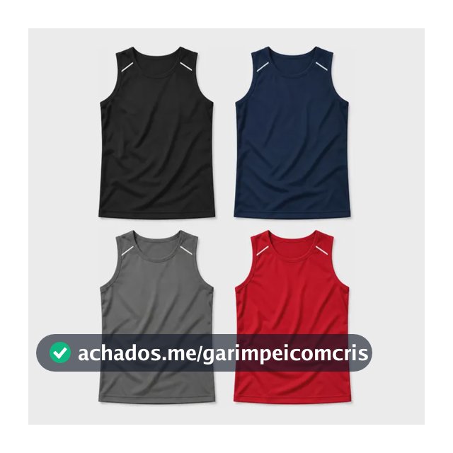 Kit 4 Regatas Dry Fit Masculina Basica Lisa Camisa De Treino