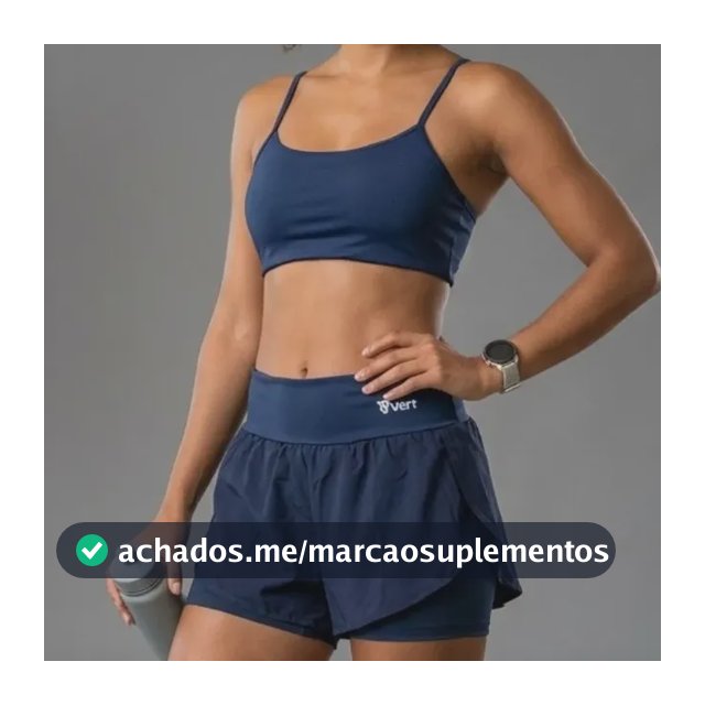 Conjunto Feminino Academia Top Short Duplo Cintura Alta
