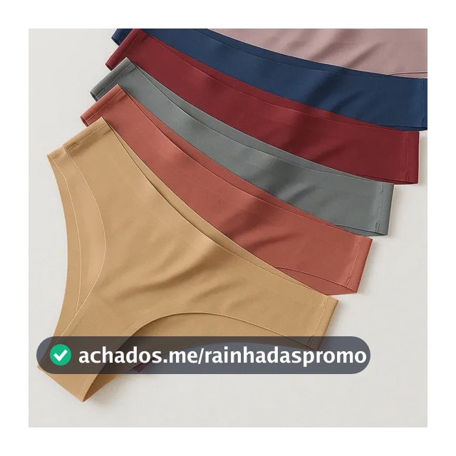 Kit 8 Calcinhas Tanga Sem Costura A Laser Cor Lisa Atacado