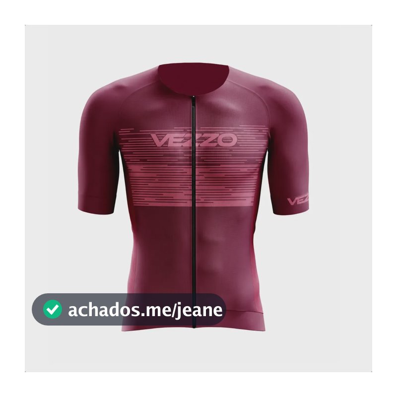 Camisa Ciclismo Slim Vezzo Elite Masculina Manga Curta Moove G